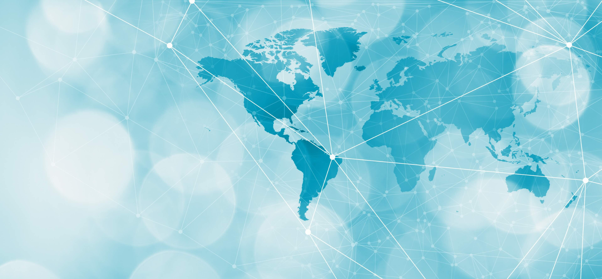 World Map with connecting dots